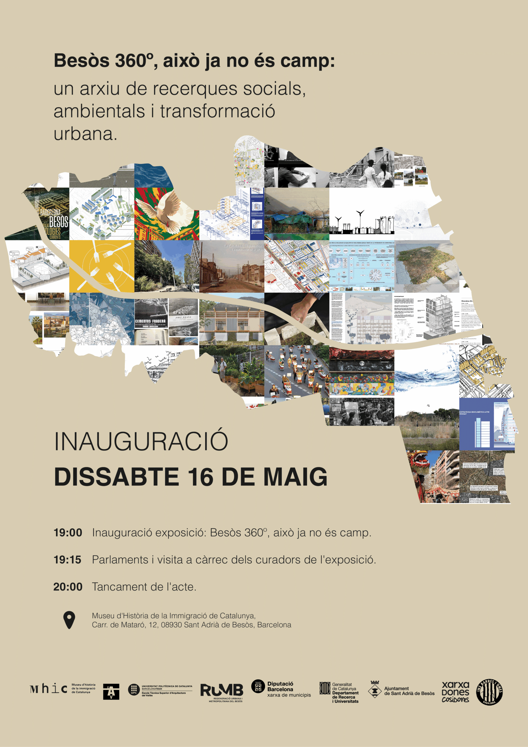 Inauguració de l’exposició Besòs 360º, això ja no és camp: un arxiu de recerques socials, ambientals i transformació urbana
